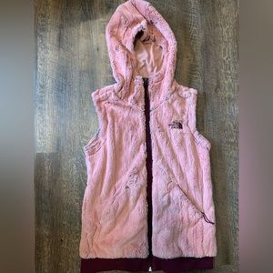 The North Face fuzzy vest